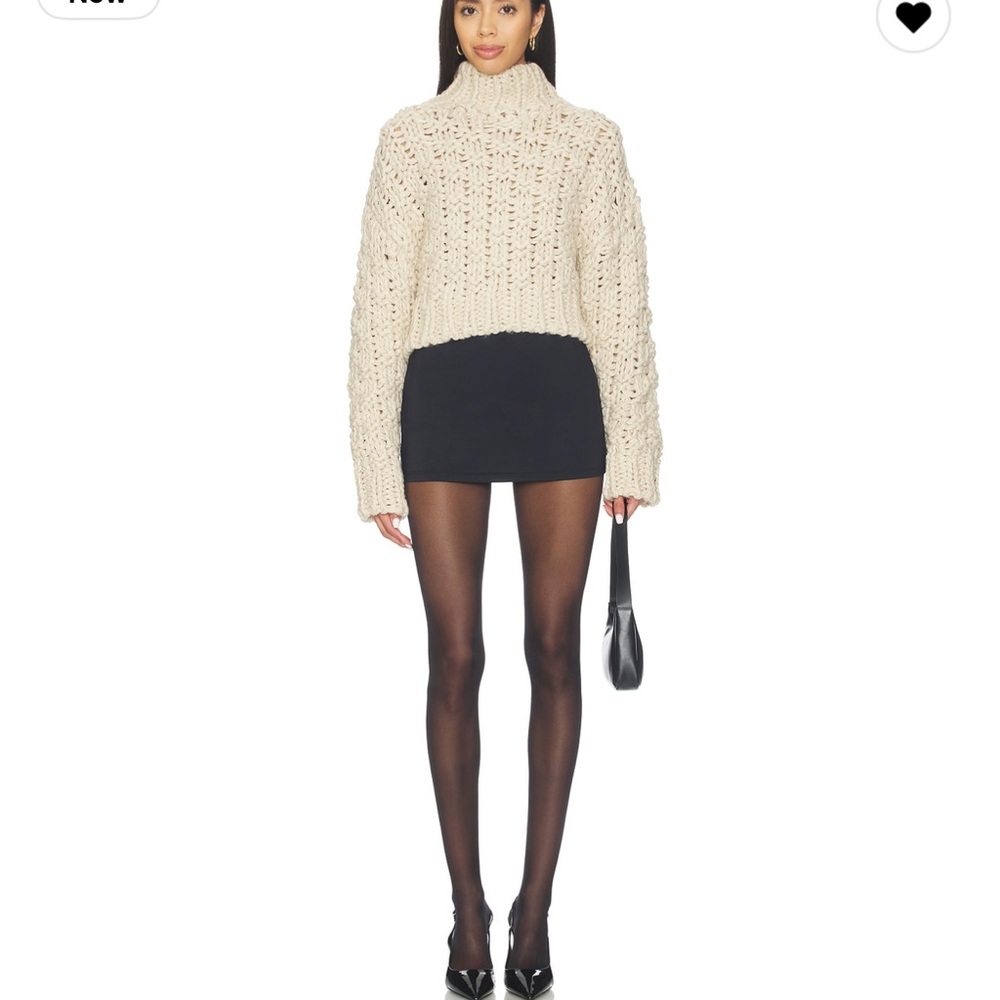 x Bridget Jolene Knit Sweater in Oatmeal